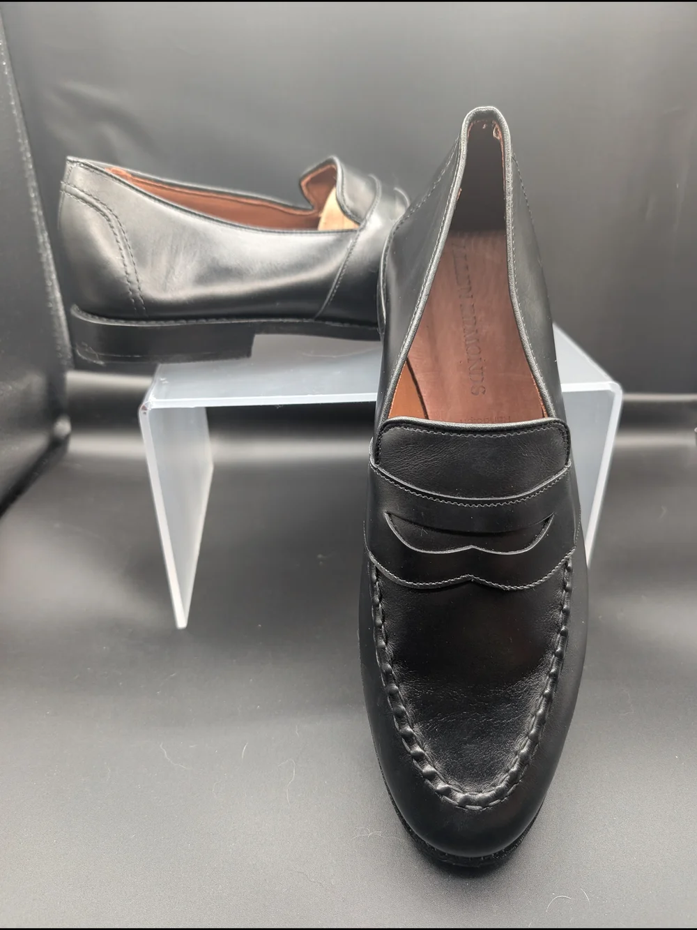 NWOT Allen Edmonds Black Leather Penny Loafers